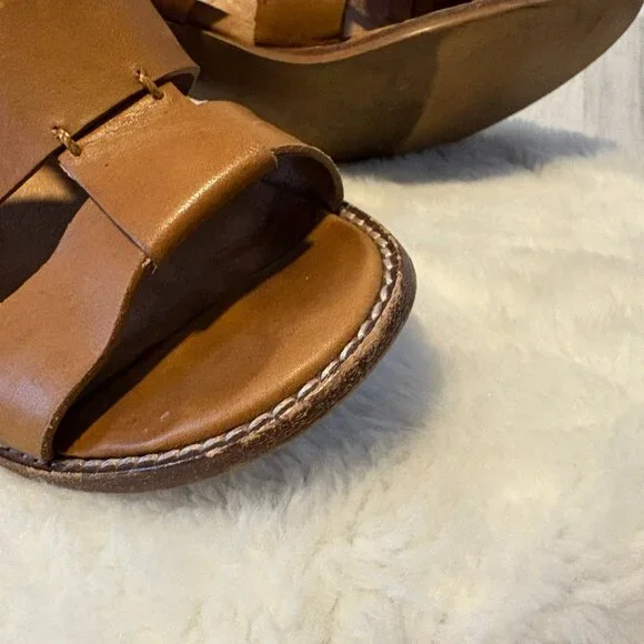 CLEARANCE! Madewell Women's Size 7 Sandals Leather Heels Desert Camel - Picture 8 of 10